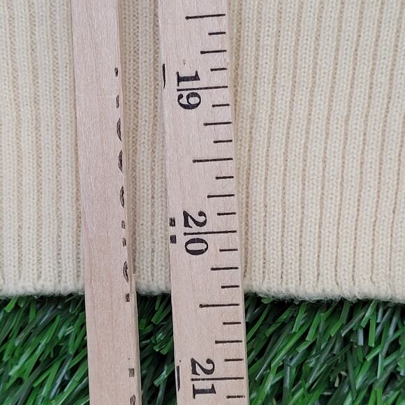 Vintage 80s MOD Sweatshirt Womens Small 17x20 Beige - Picture 9 of 12